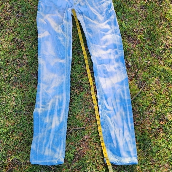 Dondup Dionis Jeans Made In Italy Bleached Stretch Pants Woman 26x33 Embroidered - Picture 9 of 12